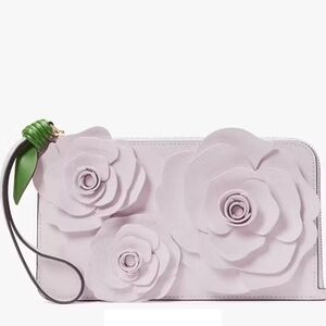 Flora Flower Medium L-Zip Wristlet